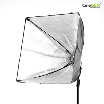 LAMPA STUDYJNA softbox 40x40cm + 325W statyw