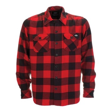 Koszula motocyklowa flanelowa krata Dickies red XL
