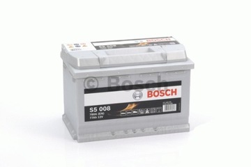 Akumulator 77AH/780A P+ BOSCH SILVER S5 S5008