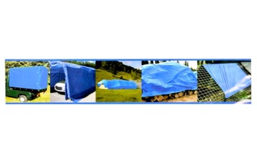 Брезент 6х10м светлый/синий +/-5% GEKO G01936