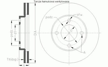 ALfa 147 156 GT DISC GT С ПЕРЕДНЯМИ ДИСКАМИ MIKODA