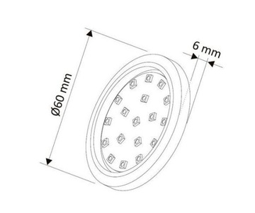 OPRAWA LED orbit srebrna 1.5W 12VDC neutralna