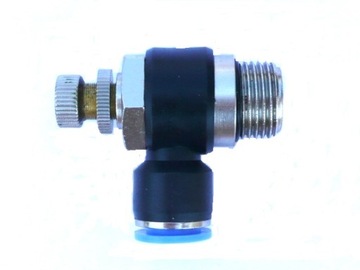 DŁAWIK 1/8-4 mm ZAWÓR DŁAWIĄCO ZWROTNY AUTO WTYK 1/8 NA WĄŻ 4