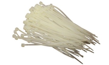 Opaski zaciskowe plastikowe 96x2,5 100szt. białe