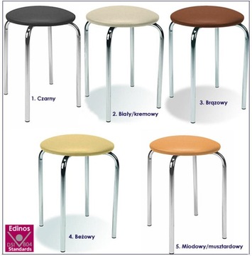 КРУГЛЫЙ ТАБУРЕТ === С МЯГКОЙ ОБИВКОЙ === КОРИЧНЕВЫЙ МЕТАЛЛ