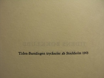 ЛАНГТ БОРТ ХАРИФРАН ТОРА ДАЛЬ ШВЕЦИЯ 1963 г.