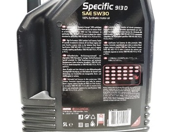 Синтетическое моторное масло Motul Special 913D 5 л 5W-30