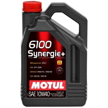 MOTUL 6100 SYNERGIE+ 10W40 A3/B4 API SN/CF 5л