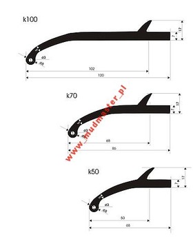 УДЛИНИТЕЛИ КОЛЕСНЫХ АРОК РЕЗИНОВЫЙ РЕМЕНЬ 100MM 4X4