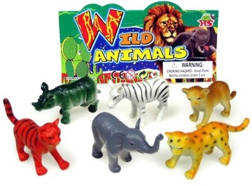ZESTAW ZWIERZĄT DZIKICH 6 EL. ZOO SAFARI
