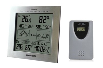 STACJA POGODOWA METEO DCF HIGROMETR HYUNDAI 2244 S