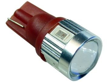 żarówka LED w5w w16w w3w T10 R10 CZERWONA 12V 24V