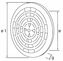 МЕТАЛЛИЧЕСКАЯ ВЕНТИЛЯЦИОННАЯ РЕШЕТКА 150, РЕГУЛИРУЕМАЯ, INOX