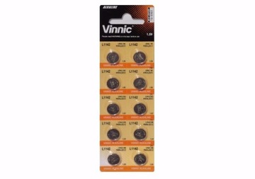 10x Bateria VINNIC L1142 AG12 LR43 186 V386 2020r.