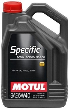 MOTUL SPECIFIC OIL 505 01 502 00 5W40 5л