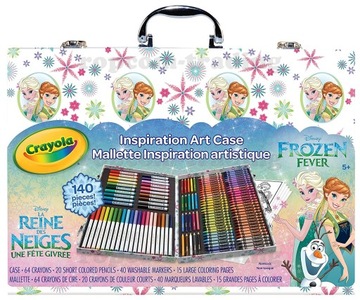 CRAYOLA FROZEN Zestaw w Walizce Kredki Mazaki 140