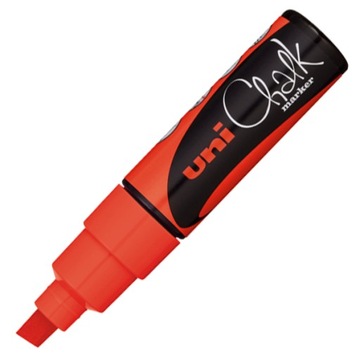 Marker kredowy UNI PWE -8K Czerwony 8 mm kolory