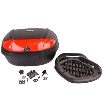 +--KUFER MOTOCYKLOWY DUŻY 60x44x31,5CM 48L 2 KASKI