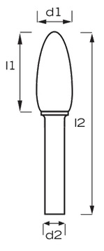 Фреза Напильник с хвостовиком H 16x36 хвостовик 6