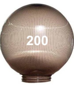 Абажур RUDAPOL Prismatic BALL 200 резьба 84,5