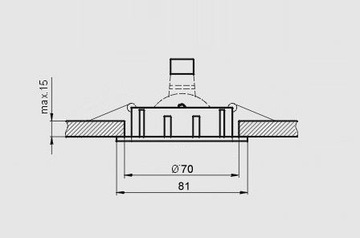 MOVABLE SQUARE алюминиевый потолочный светильник