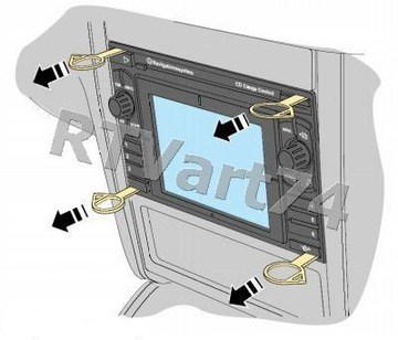 Крючки КЛЮЧИ СЪЕМНИКИ VW PASSAT 3B/3BG/3C B5/B6 RNS