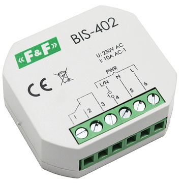 F&F BIS-402 PRZEKAŹNIK BISTABILNY DO PUSZKI