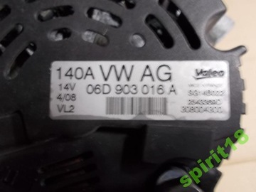 VW AUDI SKODA 1.8 2.0 TFSI ALTERNATOR 06D903016A