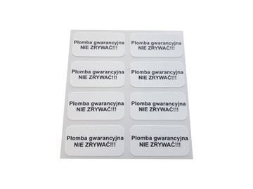 Plomby gwarancyjne kruszące 20x10 mm 300 sztuk