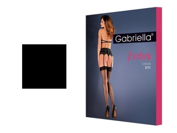 Gabriella Pończochy do paska Calze Effi NERO 3/4