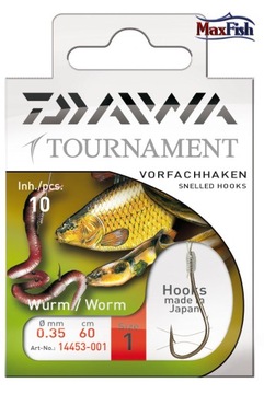 HAKI Z PRZYPONEM DAIWA TOURNAMENT CZ.ROBAK NR.8