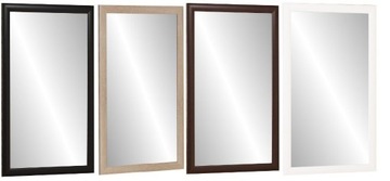 LUSTRO w ramie100x60 DĄB SONOMA BIAŁE WENGE CZARNE