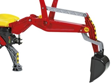 Roll Toys задний экскаватор с замком, красный