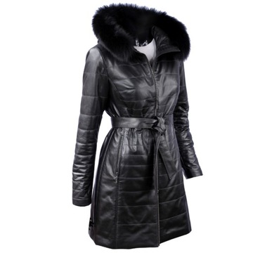 Dámsky kožený kabát Zimný DORJAN ANG450_4 XS