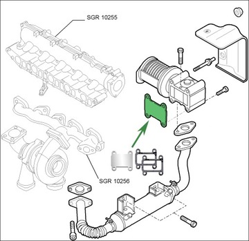 Заглушка EGR 1.9 2.4JTD ALFA ROMEO 147 156 159 166