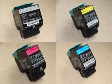 TONER LEXMARK CX310 CX410 CX510 Wydajne BCMY