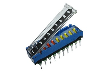 DIP SWITCH 10 z pokrywką przesuwny SIEMENS za 2szt