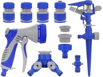 PISTOLET ZRASZACZ ARMATURA ZŁĄCZKI NA WĄŻ OGRODOWY ZESTAW PODLEWANIE BEST