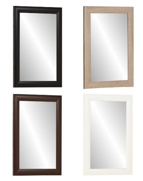 LUSTRO w ramie 60X40 SONOMA BIAŁE WENGE CZARNE