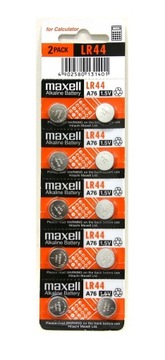 10 x ALKALICZNE BATERIE PASTYLKOWE GUZIKOWE LR44