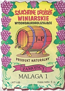 Drożdże winiarskie Zamojscy MALAGA 1 PROMOCJA