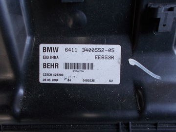 BMW X3 E83 RADIÁTOR DMYCHADLO EVROPA