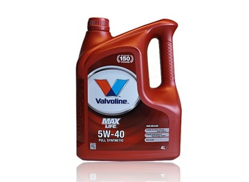 OLEJ VALVOLINE MAXLIFE 5W40 5W-40 4L - MYSZKÓW