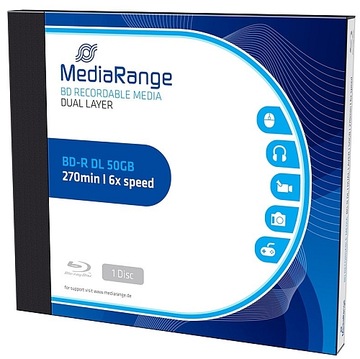 MediaRange BD-R Blu-Ray 50 ГБ 6x 1 шт. JC BOX