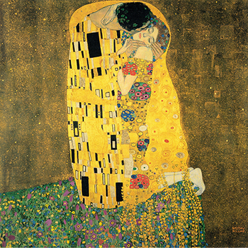 Reprodukcja obraz Pocałunek Gustav Klimt - 90x90