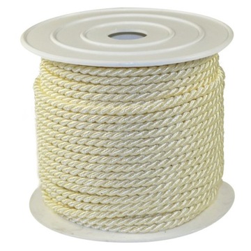 Sznurek oplatany 3,2mm 1mb ECRU sznurki