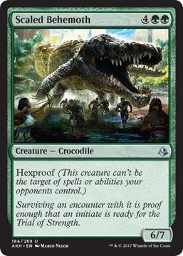MTG 4x Scaled Behemoth (Uncommon)