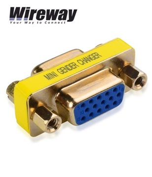 ŁĄCZNIK ADAPTER GENDER VGA - VGA 2x ŻEŃSKI GNIAZDO WIREWAY