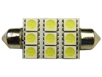 żarówka rurkowa 27 LED SMD 10x42 C5W C10W 42mm 12V