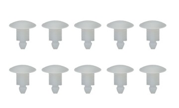 10x Обивка крышки клипы универсальный белый 10 мм